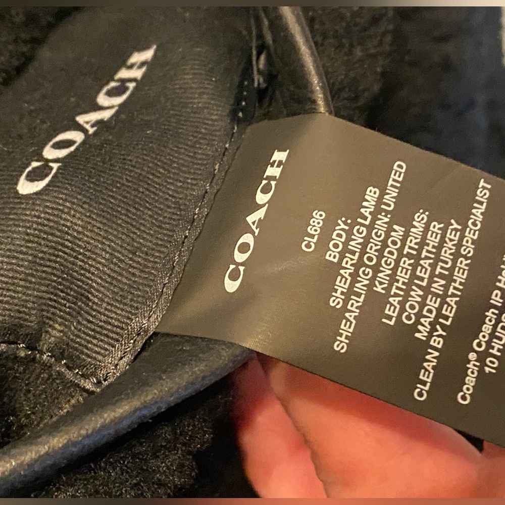 NWT Coach Leather Shearling Reversible Vest Sz S  $1,198 FIRM 😳 GOING GONE - Picture 4 of 8